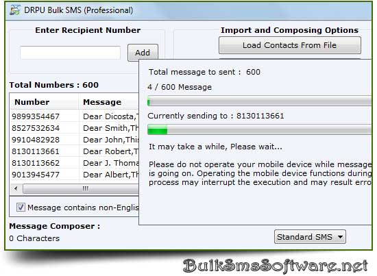 Mobile SMS Sending Software 8.2.1.0