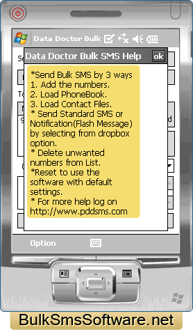 Bulk SMS Software for Pocket PC